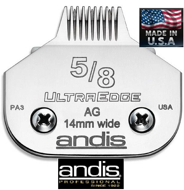 ANDIS AG/A5 ULTRAEDGE 5/8 Wide 5/8w TOE FEET BLADE*Fit Oster A5,Wahl KM Clippers