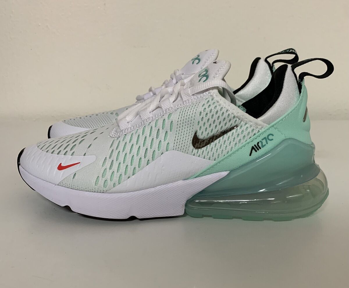 Nike Air Max 270 Women's Sz 9.5 White Mint Aqua Teal Nike Air Max 270 Women's Sz 9.5 White Mint Aqua Teal