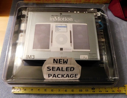 NIB Altec Lansing InMotion IM3 Portable Audio Dock Speakers and Remote For iPod - Picture 2 of 13