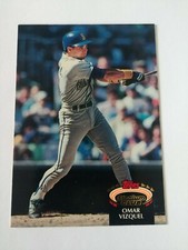 1992 Stadium Club Seattle Mariners Baseball Card #163 Omar Vizquel