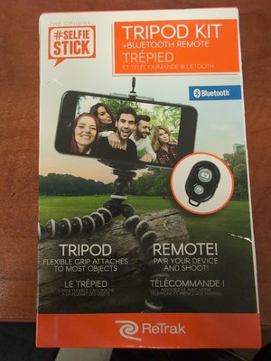 BRAND NEW ReTrak Selfie Stick Phone Tripod Kit w/Bluetooth Remote
