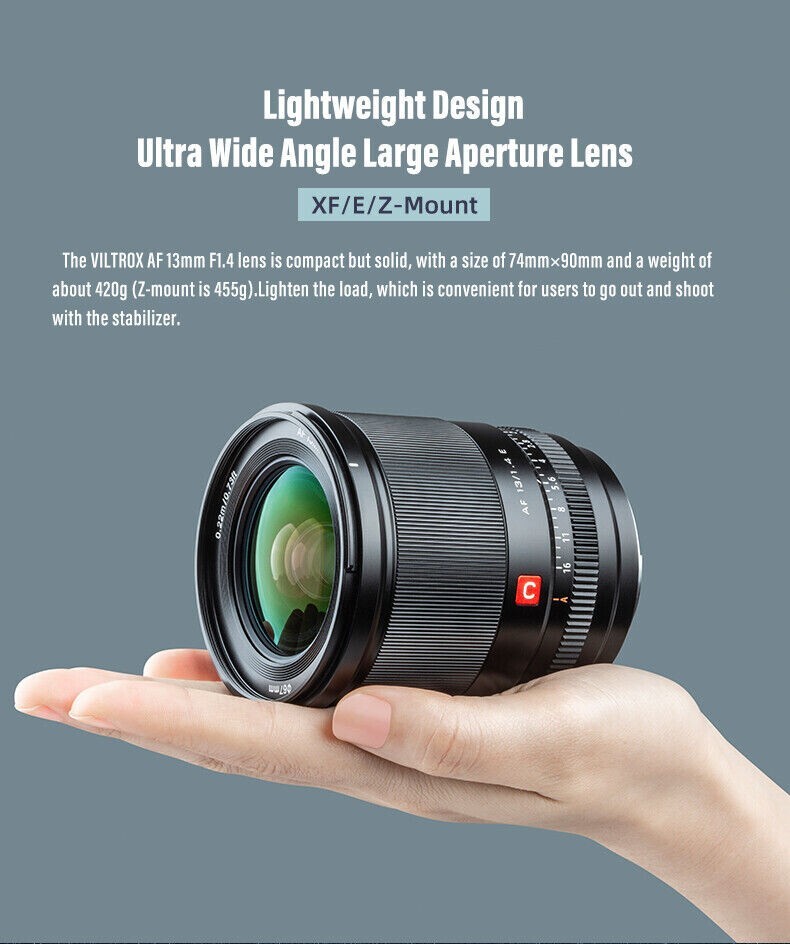 Viltrox 13mm F1.4 Auto Focus Wide Angle Lens for Nikon Z Z50 Viltrox 13mm F1.4 Auto Focus Wide Angle Lens for Nikon Z Z50