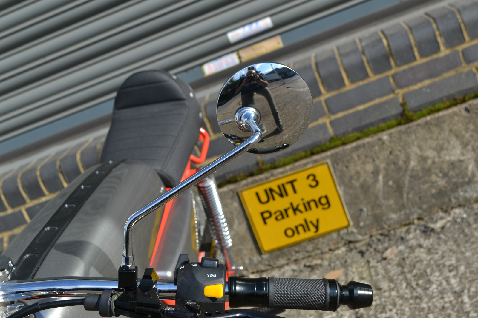 Chrome Round Side Mirrors for Scooter Moped Rear View Wing 8mm