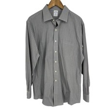 Brooks Brothers 346 Slim Fit Long Sleeve Button Front Shirt Size 17 4/5