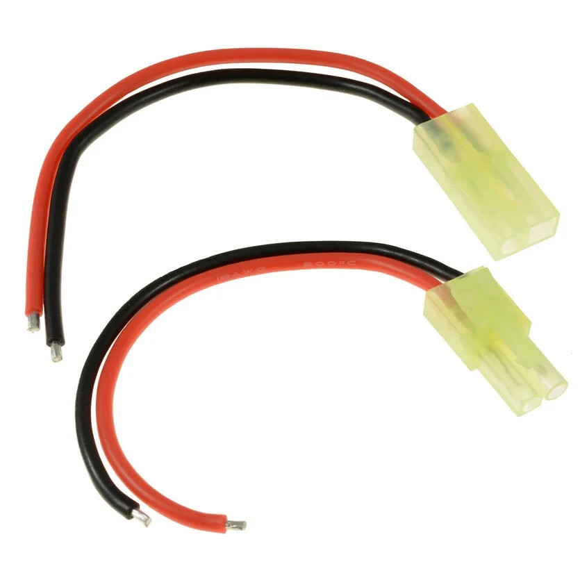 Pair Male Female Pigtail Tamiya Mini RC Battery Connector 18awg 10cm ...