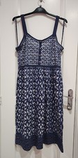 SALE Mantaray MTY Strappy Petal Mix&Ma Dress Size 12 Blue Christmas Gift