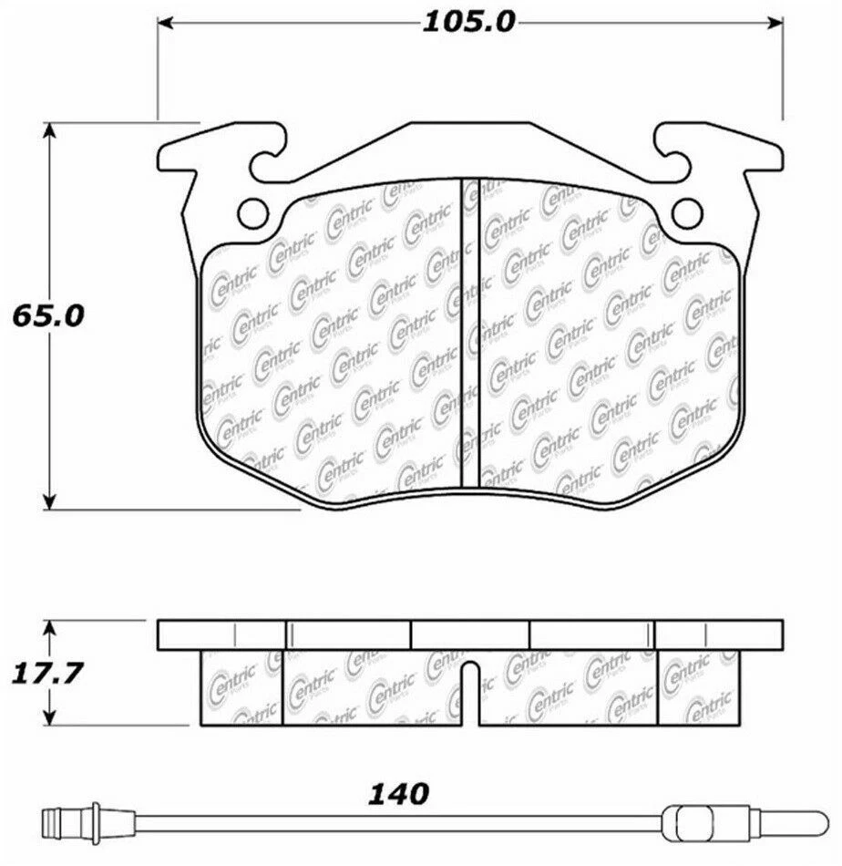 BRAND NEW CTEK FRONT BRAKE PADS 102.04530 / D453 FITS 79-83 PEUGEOT 504 - Image 2 of 2
