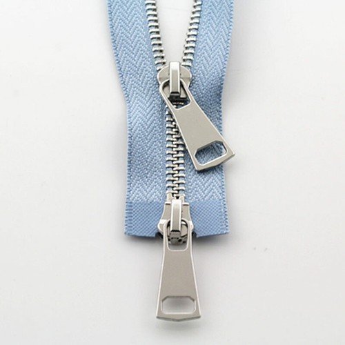 Size #5 Metal Zipper Fastener Heavy Duty Open End Double Slider Zip DIY Sewing  - Picture 17 of 26