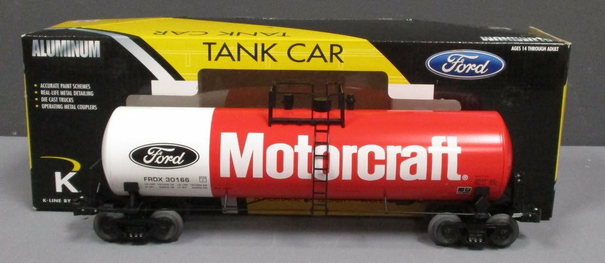 Lionel 6-22538 O Ford Motorcraft 48' Modern Aluminum Tank Car Box Lionel 6-22538 O Ford Motorcraft 48' Modern Aluminum Tank Car Box