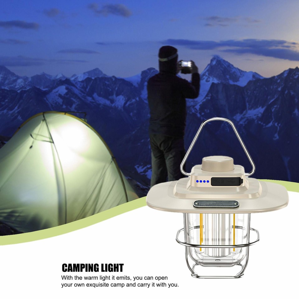 Mini 300 Lumen Retro Camping Lantern Portable Tent Lamp eBay