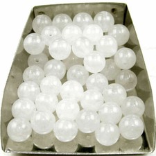 Wholesale 500pcs Lot Natural White crystal Stone Round Spacer Loose Beads 8mm