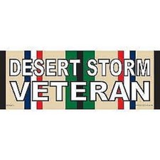 8 cm 2 adesivi sticker Desert Storm Service nastro veterano militare F1111