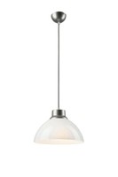 Bioledex Design Pendelleuchte 30Cm E27 Weiß Metall, Glas