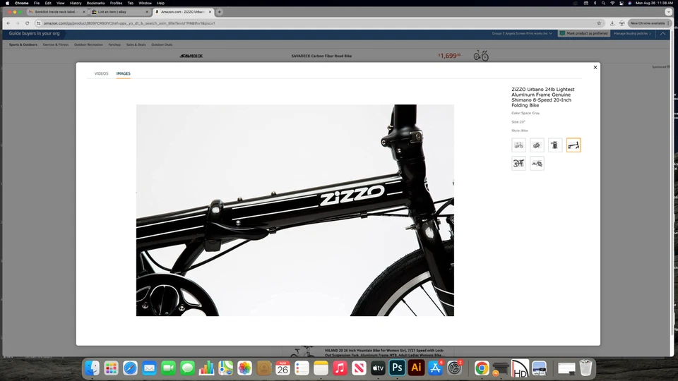 Bicicleta Plegable Sizzo Cuadro 20 Pulgadas 20 Pulgadas Tamaño Rueda Apenas Usada Color Negro Foto 4 de 4