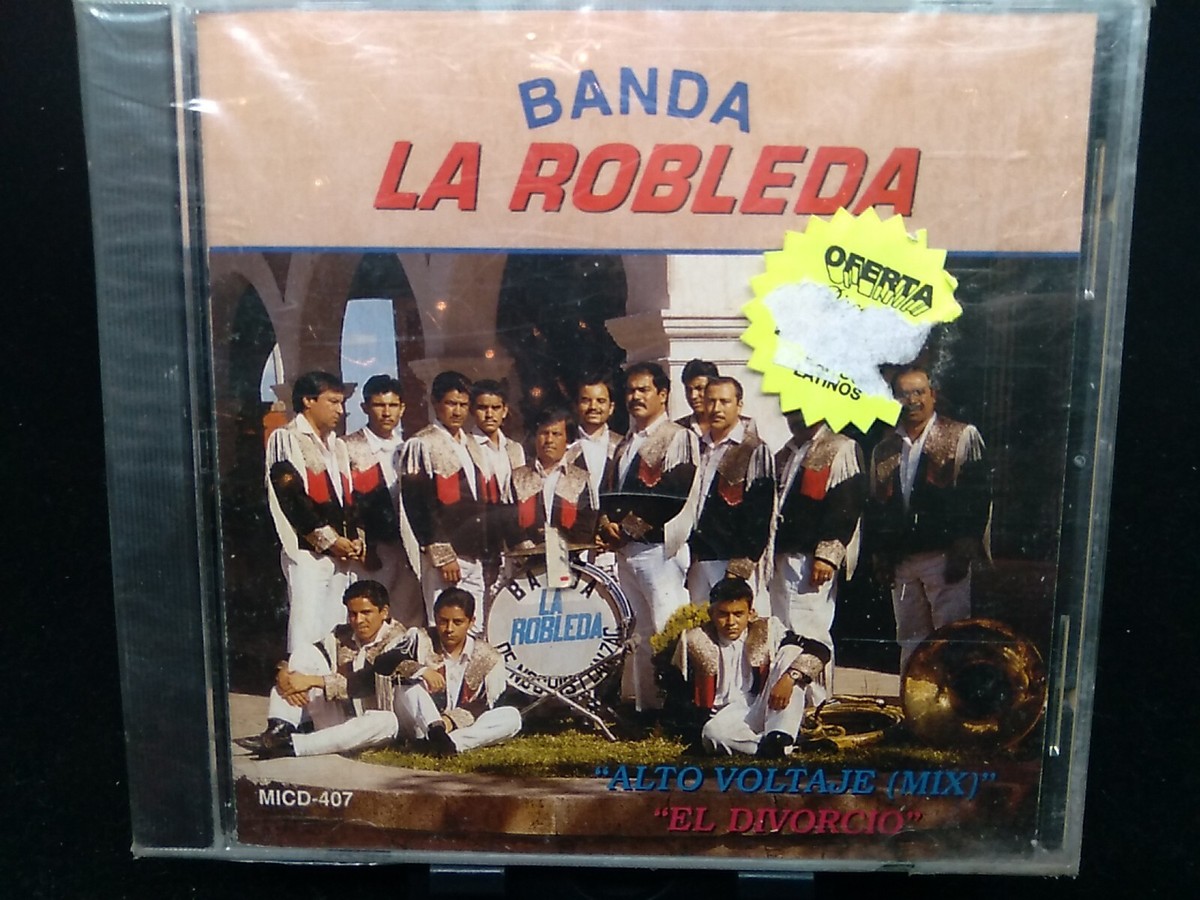 CD-📀-BANDA LA ROBLEDA-ALTO VOLTAJE (MIX)/EL DIVORCIO-1995