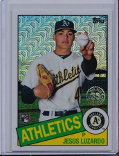 Jesus Luzardo 2020 Topps Series 1 Mojo Refractor Rookie 1985 Chrome Silver Pack