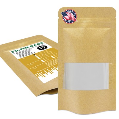 Premium Nylon Mesh Rosin Filter Bags, 2'' x 3'' - 36, 72, 90, 120 Microns