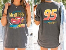 Vintage Lightning Mcqueen Comfort Colors Shir...
