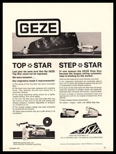 1967 GEZE Top Star Step Star Snow Ski Binding Release System Vintage Print Ad