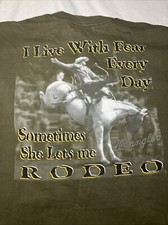 Vintage Wrangler Cowboy Confessions Green Short Sleeve T Shirt Made In USA XXL