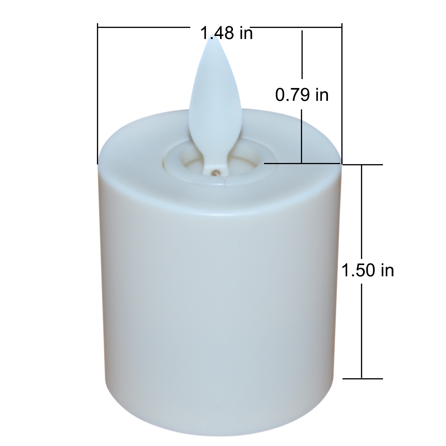 Luminara Rechargeable Tea Lights Flameless Candle Ivory with Remote Set