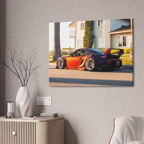 Porsche Cayman High Resolution Museum Quality Horizontal Canvas Print #001 - Picture 2 of 10