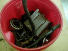 1980 Yamaha XJ 650 H misc bolts nut screw cable bracket mount retainer hardware