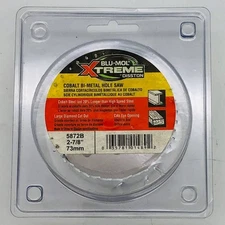 Blu Mol Xtreme 5872B Hole Saw 2-7/8"/73mm Cobalt Steel Bi-Metal Cat Eye Opening