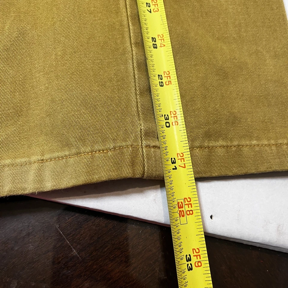 Vintage Y2K Iceberg History Jeans Mens 36X31 Bugs Bunny Baggy Yellow Italy - Image 2 of 4