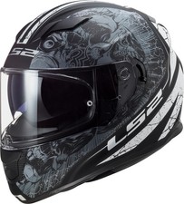 Ls2 Stream Full Face Motorcycle Helmet Throne Matte Black Titanium Xs