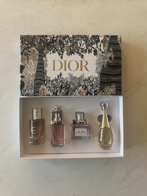 Christian Dior Perfume Miniatures Set Joy Miss Dior J'adore Collectible Gift Box
