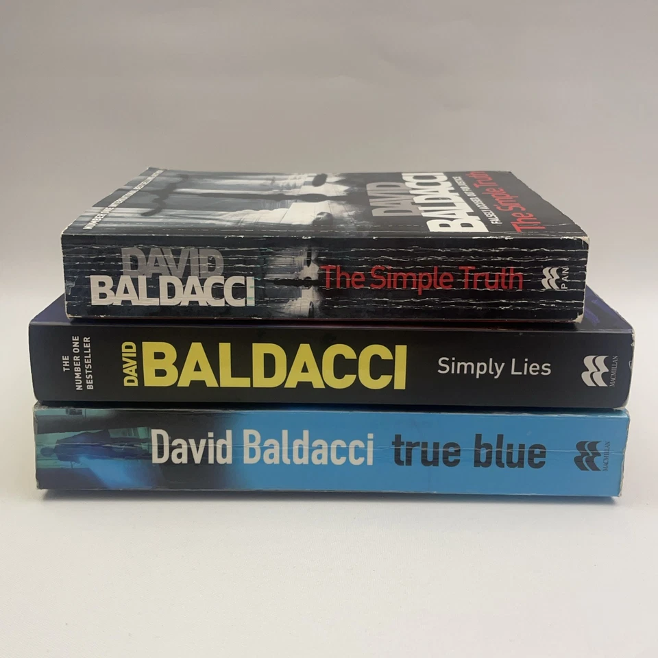 3 x Stand Alone David Baldacci Paperback Books - Simple Truth, True Blue, Lies - image 3 of 4