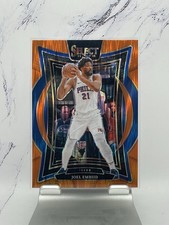 76ers 2024-25 Panini Select - Concourse Joel Embiid #6 Orange Flash Prizm