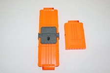 NERF N Strike 6 Round Dart Clip 3 Ammo Magazine Cartridges w/ 1 Flip Connectors