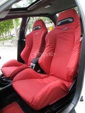 Honda Civic Type R Ek9 Dc2 Sr3 Tailored Made For Recaro Seat Cover Set Red Honda Civic Type R Ek9 Dc2 Sr3 Tailored Made For Recaro Seat Cover Set Red