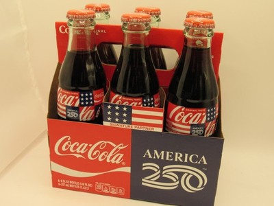 ''AMERICA 250'' - Coca Cola Bottle 6 Pack