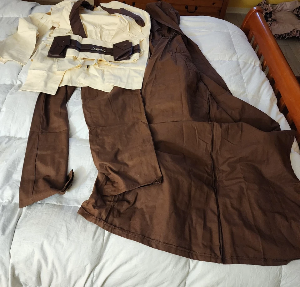 Disfraz de Caballero Jedi para Hombre Adulto Estrella Fantasía Bata con Capucha Espacio Juegos con disfraces -GRANDE Foto 4 de 4