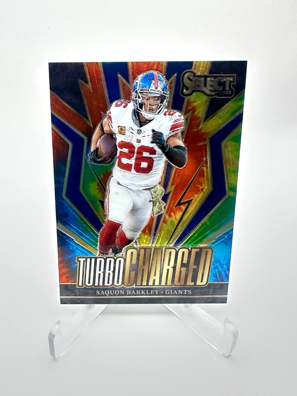 2023 Panini Select - Turbocharged #TUR-SBA Saquon Barkley Tie Dye 07/25