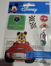 Disney EK Success Dimensional Race Car  Mickey Stickers 7pcs NEW