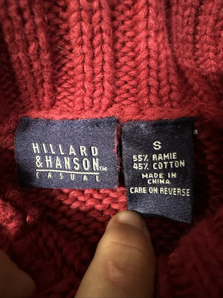 Suéter De Colección Rojo Tejido Cuello Alto Manga Corta Para Mujer Pequeño Preppy Retro Universitario Foto 4 de 4