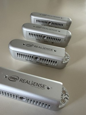 LOT - 4 Intel RealSense D435 Depth Camera  Cameras Only/ 2 missing covers