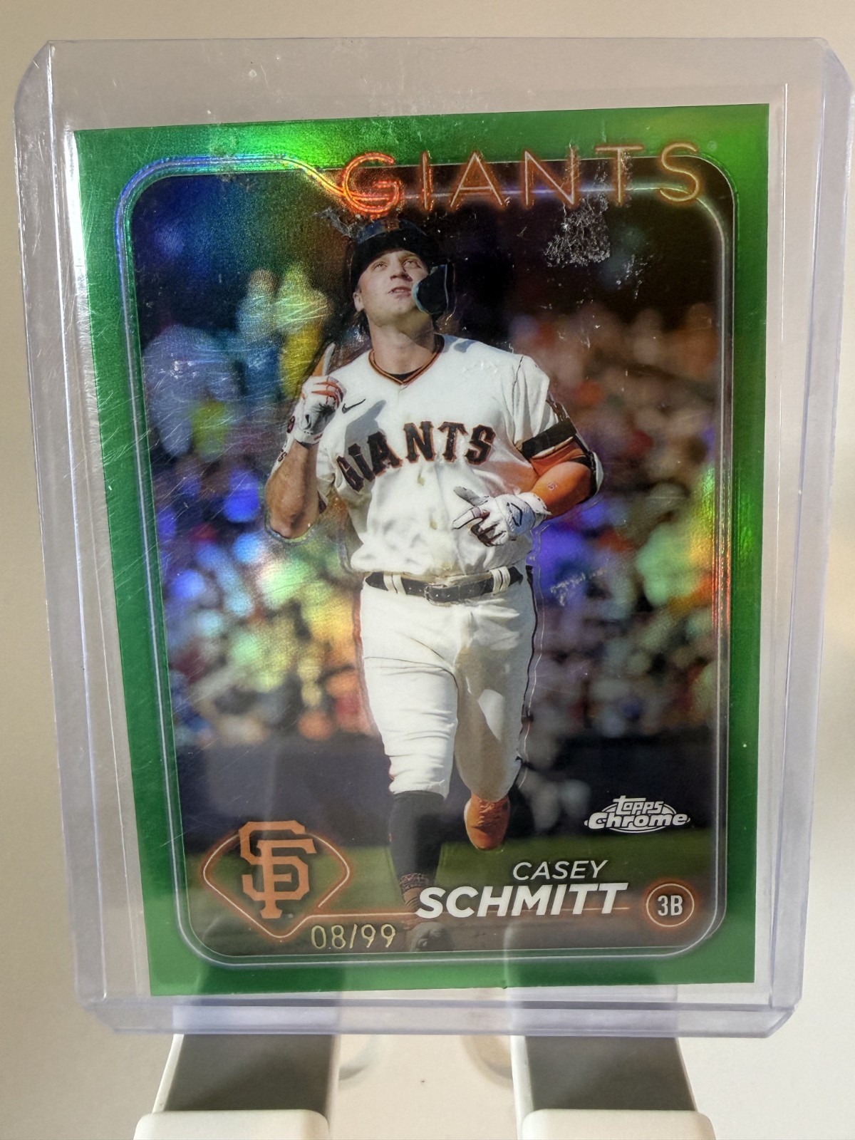 2024 Topps Chrome - Casey Schmitt #220 Green Refractor /99