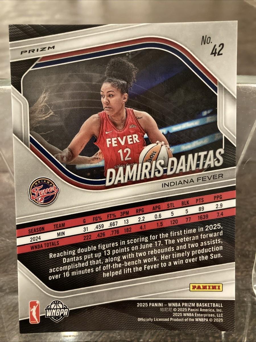 2025 Panini Prizm WNBA Damiris Dantas Silver Prizm #42 Fever | eBay