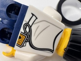 Lego City Jungle Scientist Minifigure cty0789 Lab Coat 60157 Magnifying Glass