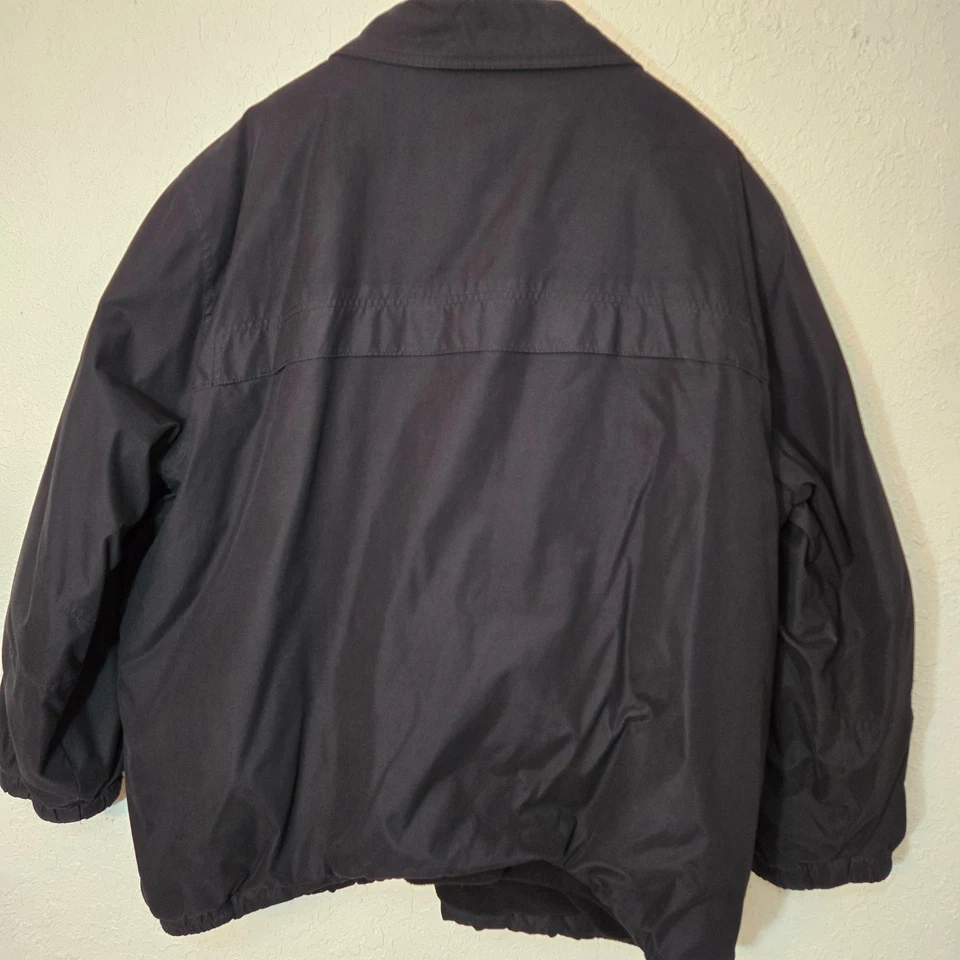 Chaqueta aislante cálida delantera forrada de lana de invierno Croft & Barrow XXL para hombre negra Foto 2 de 4