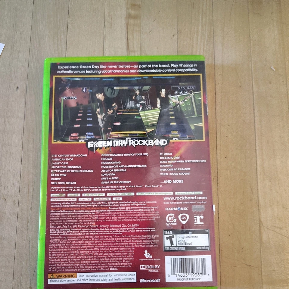 Green Day Rockband Complete Xbox 360 - Image 4 of 4