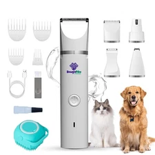 Grooming Kit for Dogs at Home - Rechargeable Low Noise Cat & Dog Clippers for...