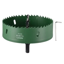 How Saw Kit 4-23/32" Cutting Diameter Bi-Metal M42 High Speed Steel Green