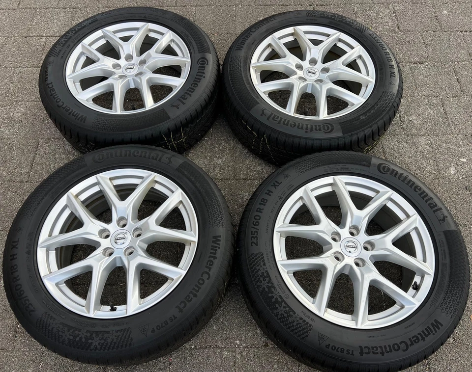 4 ORIGINAL 18" ALU WINTERRÄDER VOLVO XC60 II 31423851 235/60R18 107H CONTINENTAL - Bild 2 von 4