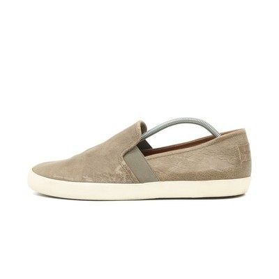 THE FRYE COMPANY Herren 3479264-ASH Sneaker Taupe Leder Einsatz Slip-On EU 42,5